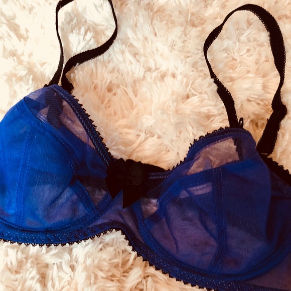 Claudette Purple Mesh Bra ๐ - Picture 3 of 6